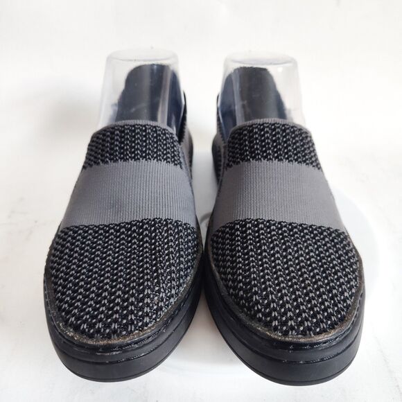 Ugg Sneakers Womens Size 7 Sammy Hyper Weave Slip On Comfort Knit Black Gray - Picture 5 of 12